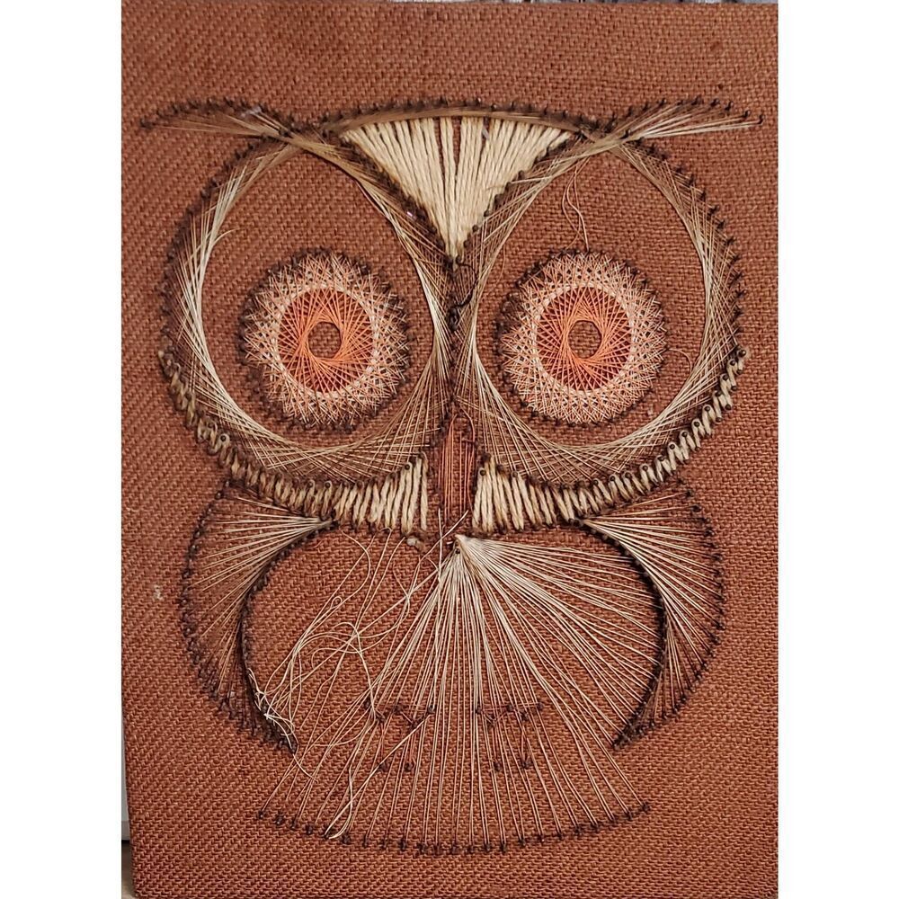 Vintage owl string art